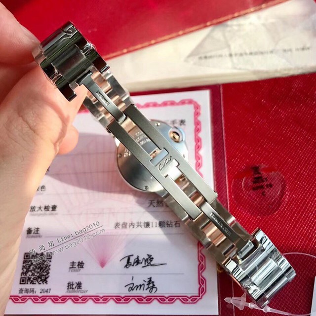 卡地亞石英手錶 Cartier經典款真鑽藍氣球女裝腕表  gjs2097